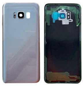 Akkudeckel Backcover Gehäuse Rückseite Kleber Samsung Galaxy S8 G950 G950F silbe - Zdjęcie 1 z 3