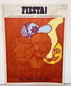 1965 Fiesta! Sheet Music Latin American Song & Dance Easy Piano Arrangements - Picture 1 of 14