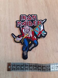 IRON MAIDEN LARGE SEW / IRON ON PATCH - EDDIE THE TROOPER HEAVY METAL ROCK BAND