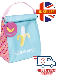 Lunch Bag Banana No Bad Days Themed 18x22cm - Picture 1 of 6