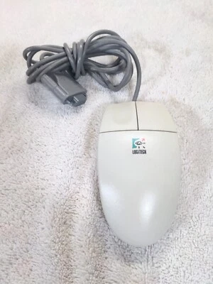 Logitech M-M34 Mechanical Roller Ball Serial Mouse - Image 1 of 4