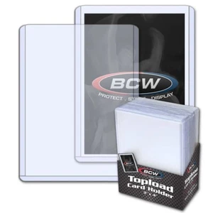 BCW Toploaders Regular 20 pt. Paquete de 25 fundas rígidas Topload Topload ~ tarjetas - Imagen 1 de 2