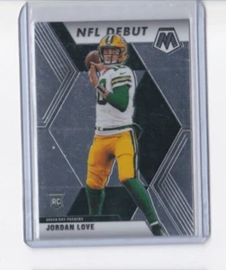 JORDAN LOVE 2020 PANINI MOSAIC FOOTBALL NFL DEBUT ROOKIE CARD-SHIPS FREE - Picture 1 of 23