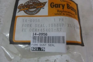 Par de sellos de horquilla delantera Harley Davidson 88-LATER SPORTSTER RPL GB 45401-87 - Imagen 1 de 5