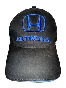 Cappello Berretto Honda Powered By Honda Nero Con Gancio Ricamato Blu Royal - Foto 1 di 13