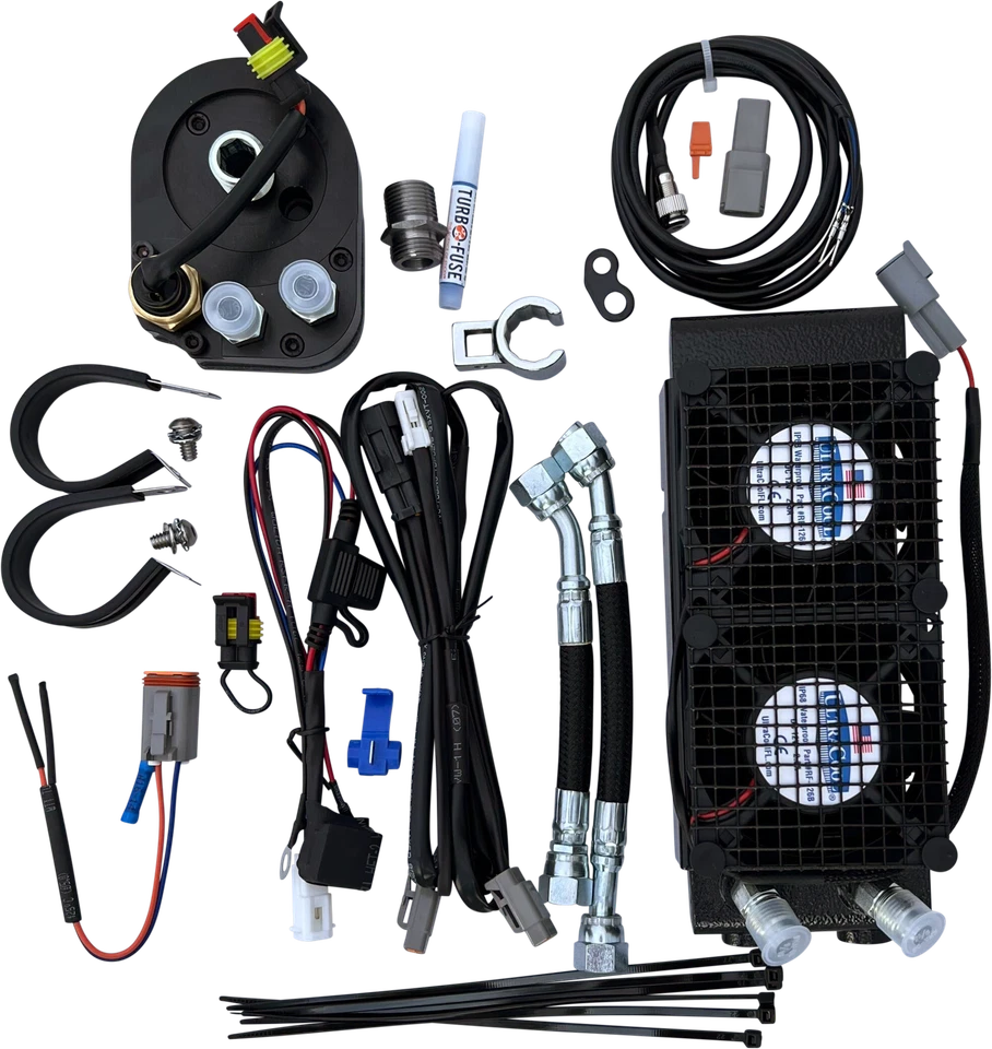 Harley Davidson Ultracool 2008-2017 FXDF Dyna Fat Bob montaje lateral naked aceite cool Foto 1 de 1