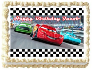 CARS Lightning MCQUEEN Party Essbar Tortenaufleger Bild  - Bild 1 von 10