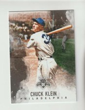2017 Donruss Diamond Kings #50 Chuck Klein card, Philadelphia Phillies HOF