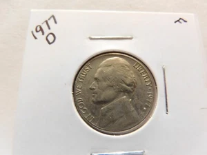 1977 D Jefferson Nickel - Ottime condizioni - Foto 1 di 2