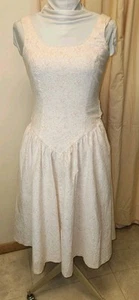 Vntg 80's Joni Blair Cottagecore Dress*Sleeveless*100% Cotton*sz9*Gd Condition - Picture 1 of 12