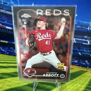 2024 Topps Chrome RC Andrew Abbott #154 Cincinnati Reds - Picture 1 of 2
