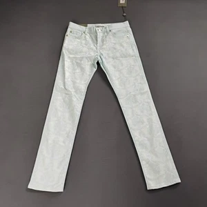 7 For All Mankind Girls Skinny Jean Size 12 Ligth Blue Floral Embroidery NWT $99 - Picture 1 of 16