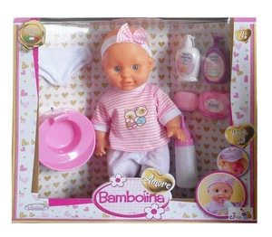Bambola realistica Bambolina - Include vasino, biberon e set giocattolo gioco di ruolo cura - Foto 1 di 2