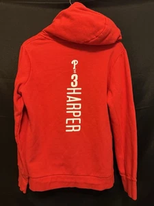 Philadelphia Phillies #3 Bryce Harper Fanatics Women’s Size L Large Red Hoodie - Picture 1 of 11