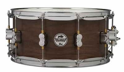 PDP Limited Edition 6.5x14 Maple/Walnut Snare Drum - Natural Satin PDSN6514MWNS - Image 1 of 4