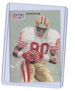 1991 Pro Set Football Jerry Rice Front Bill Fralic Reverse ERROR - VERY RARE - Picture 1 of 2