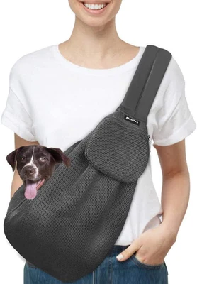 Borsa Da Viaggio per Cani Trasportino Da Passeggio, Marsupio per Animali Domesti - Immagine 1 di 4