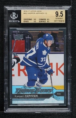 2016-17 Upper Deck Young Guns Kasperi Kapanen #452 BGS 9.5 GEM MINT Rookie RC - Image 1 of 2
