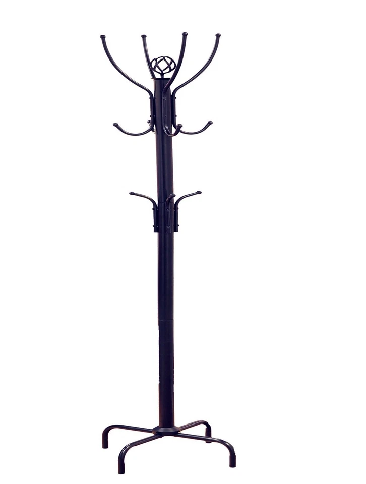 Frenchi Home Furnishing CR002 Coat Rack 12 Hook Black 20 in