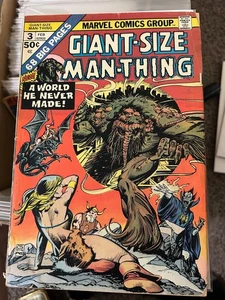 Giant-Size Man-Thing #3 (1975 Marvel) KEY - Death Of Dakimh The Enchanter - Picture 1 of 2