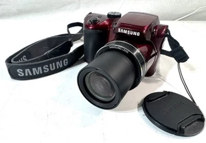 Cámara digital Samsung WB110 20,2 MP roja zoom óptico 26x funciona - Imagen 1 de 15
