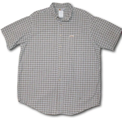 Camisa CARHARTT para hombre manga corta a cuadros con botones 25x32" Foto 1 de 2