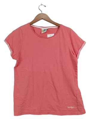 Weird Fish Damen T-Shirt Pink Gr. 38/M Kurzarm Baumwolle Casual Stickerei - Bild 1 von 4