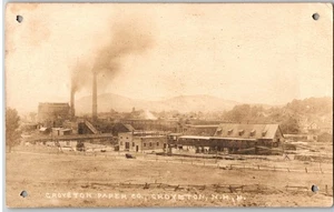 Postkarte von Groveton Paper Co., Groveton NH, RPPC verschickt 1928 - Bild 1 von 2