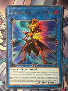 Tarjeta YuGiOh Salamangreat Pyro Phoenix MP20-EN169 Primera Edición ULTRA RARA - Imagen 1 de 2