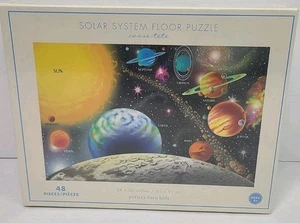 Pottery Barn Kinder Sonnensystem Bodenpuzzle 48 Teile pädagogisches Weltraumspielzeug 5+ - Bild 1 von 5