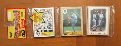 1987 年 Topps 棒球未开封机架包 - 可能的 Barry Larkin RC 名人堂 — 第 1/2 张图片