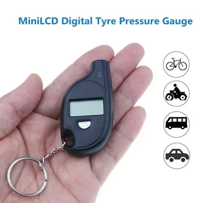 Mini Digital Tire Pressure Gauge TPMS Tools Car Bike Motor Tyre Pressure Tester — 第 1/4 张图片