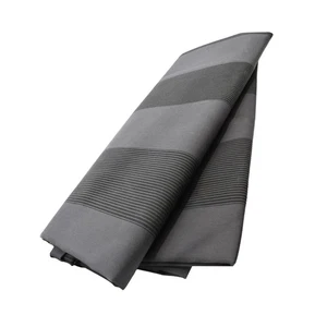 Fabric for ALEKO 12 x 10 ft Italian Full Cassette Black and Gray Stripe - Picture 1 of 6