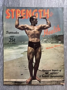 STRENGTH & HEALTH Magazine MALCOM BRENNER + MR AMER + NATIONALS SEP 1951 V 19 9 - Picture 1 of 24