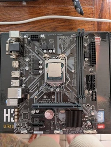 GIGABYTE H310M S2H 2.0 mATX Motherboard Bundle with intel i5-9500 (3.00GHz) CPU - Photo 1/11