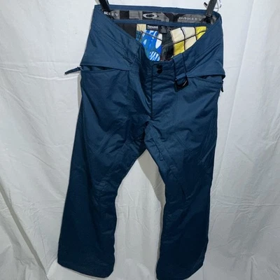 Calça de neve Oakley adulta média verde-azulada Thinsulate Skii snowboarding grafite - Imagem 1 de 4