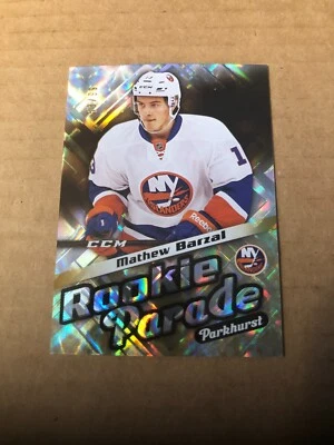 2016-17 Parkhurst Rookie Parade Gold #RP31 Mathew Barzal 53/99 - Image 1 of 2