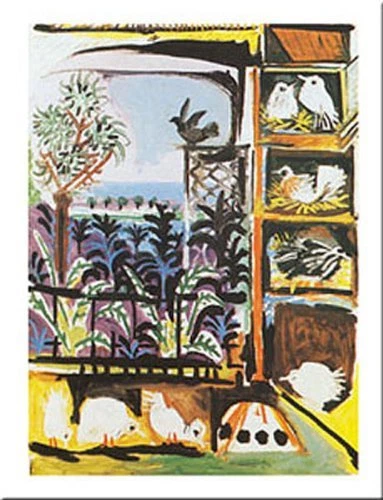 LES PIGEONS - PICASSO - PÓSTER IMPRESO BELLAS ARTES 24x32 - K782 Foto 1 de 1