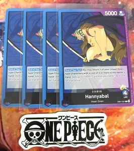 4x One Piece EB01-021 Hannyabal - Leader - English - TCG - Picture 1 of 1