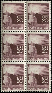 Italy Scott #474 blocco di 6 come nuovi mai incernierati - Foto 1 di 1