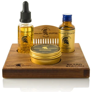 Beard Station Luxury Gold Set - The Golden Spartan - Picture 1 of 1
