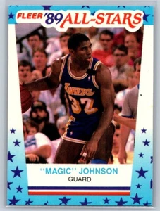 Pegatina Fleer All-Stars 1989 - Magic Johnson #5 - Imagen 1 de 2