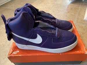 high top purple air force ones