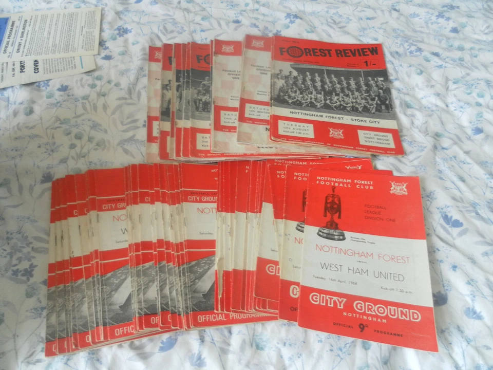 NOTTINGHAM FOREST HOME PROGRAMMES 1967 - 70  - Image 1 of 1