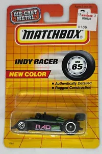 1992 MATCHBOX SUPERFAST MB65 BLACK 5 RAD RACING TEAM INDY RACER NEW Sealed - Picture 1 of 1