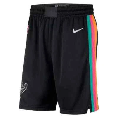 San Antonio Spurs Nike City Edition Swingman Performance Shorts 2021 NBA SAS New - Image 1 of 4
