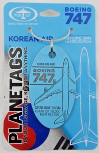 Korean Air Boeing 747 Planetag Motoart Skin Schlüsselanhänger selten HL7495 #3498/10000 - Bild 1 von 3