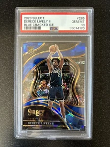 2023 SELECT DERECK LIVELY II BLUE CRACKED ICE PRIZM PSA 10 #285 - Imagen 1 de 2
