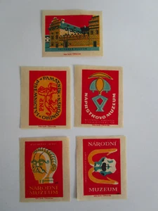 Czechoslovakia Czech Matchbox Labels 1970s Museum Museums Military Náprstkovo - Picture 1 of 3