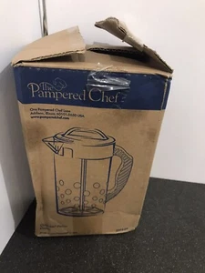Pampered Chef Quick Stir Pitcher Plastic 2+ Litre Boxed With Instructions VGC - Picture 1 of 10